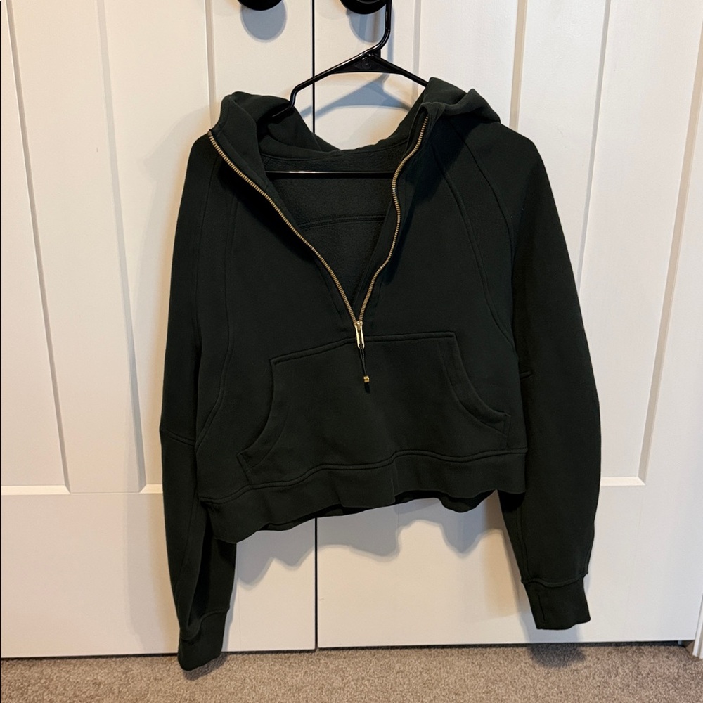 Dark Green Scuba Half zip